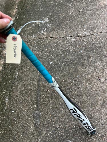 White Used Rawlings Eclipse Bat (-12) Alloy 18 oz 30"