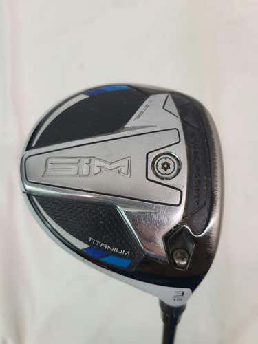 Used Taylormade Sim 3 Wood Stiff Flex Graphite Shaft Fairway Woods