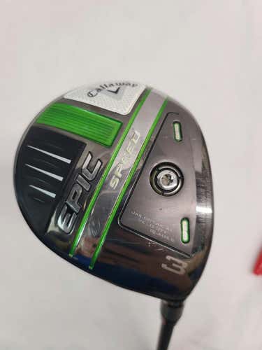 Used Callaway Epic Speed 3 Wood Stiff Flex Graphite Shaft Fairway Woods