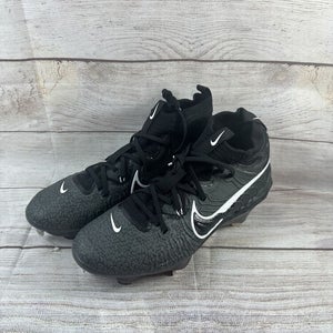 Nike Alpha Huarache NXT Black Metal Baseball Cleats Size 9.5 DJ6517-010