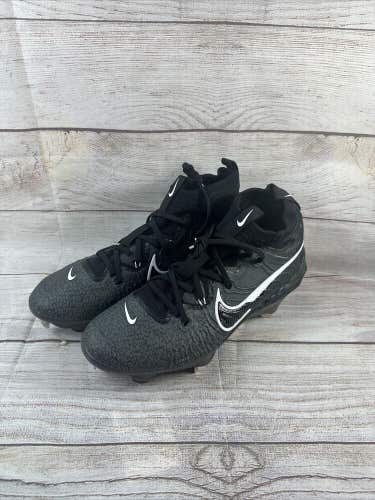 Nike Alpha Huarache NXT Black Metal Baseball Cleats Size 9.5 DJ6517-010