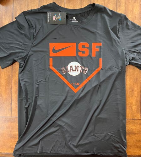 San Francisco Giants Nike Dri Fit  Shirt Black XL NWT