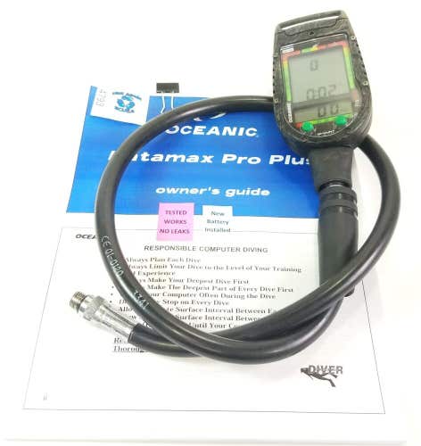 Oceanic Datamax Pro Plus SCUBA Dive Air Integrated Dive Computer Nitrox    #4556