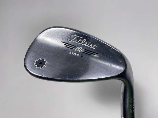 Titleist Vokey SM7 Tour Chrome 56* 14 F-Grind Wedge Steel Mens RH Midsize Grip