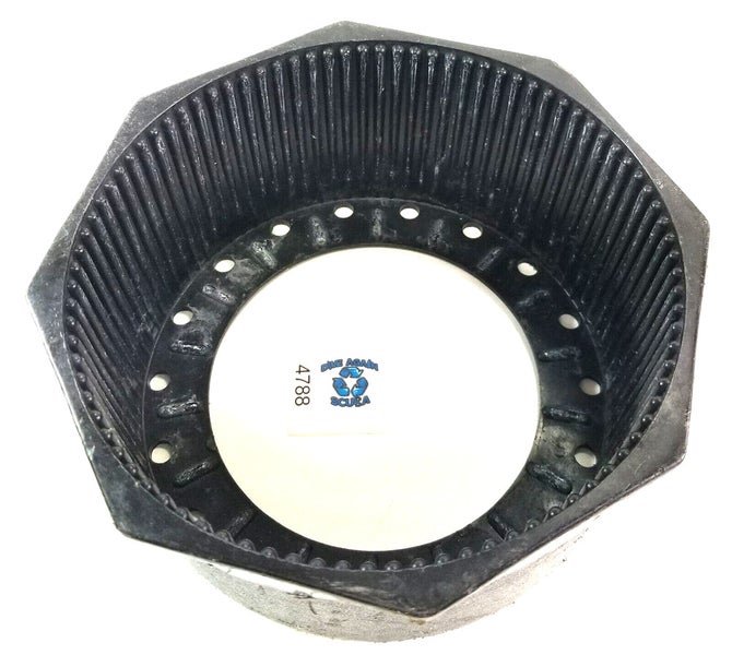 Plastic 7.25” Scuba Dive Tank Boot Drainage Channels, Holes for Aluminum 80