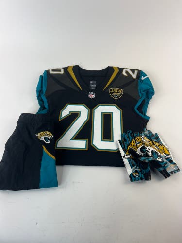 New XL Jacksonville Jaguars Nike Football Jersey, Pants, and Gloves