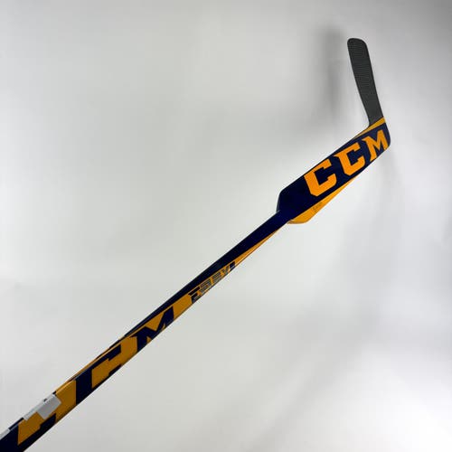 New Regular CCM EFlex 5 Pro Lite Goalie Stick | Blue Gold | 24" Paddle | P4 Curve | Saros | M507