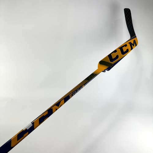New Regular CCM EFlex 5 Pro Lite Goalie Stick | Gold Blue | 26" Paddle | P4 Curve | Philliips | M508