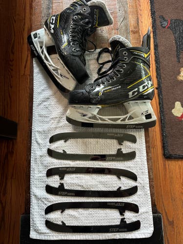 CCM Super Tacks AS3PRO Size 5.5 With 4 Sets Black steel