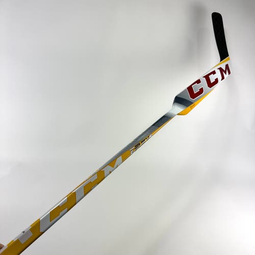 New Regular CCM EFlex 5 Pro Lite Goalie Stick | Red Gold | 25" Paddle | Heel Curve| Markstrom | M512