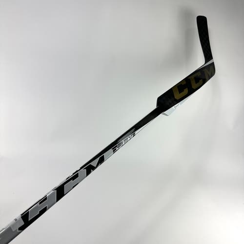 New Regular CCM EFlex 5 Pro Lite Goalie Stick | Black Gold | 25" Paddle | P1 Curve | Finach | M516