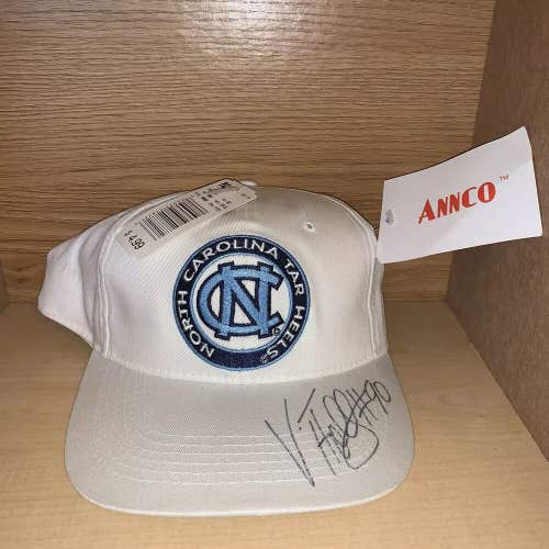 Vintage North Carolina Tar Heels Vonnie Holliday Autographed Snapback Hat Annco