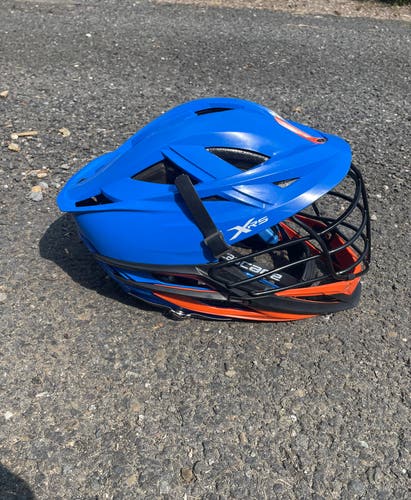 Cascade XRS Lacrosse helmet - Blue and Orange ($350 Retail)