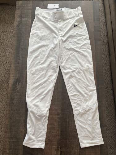 NWT Nike Men's Vapor Baseball Pants White Size S BQ5488-100