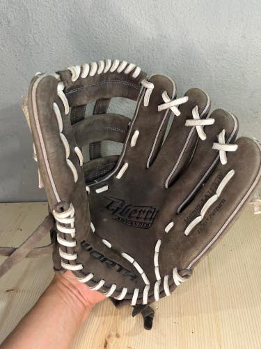 Gray Used Kid Pitch (9YO-13YO) Worth Right Hand Throw Baseball Glove 11.75"