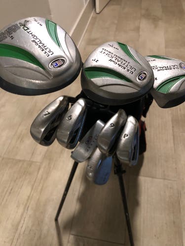 Used Junior US Kids Ultralight Tour Series 57” Left Hand Clubs (Full Set) Junior 9 Pieces