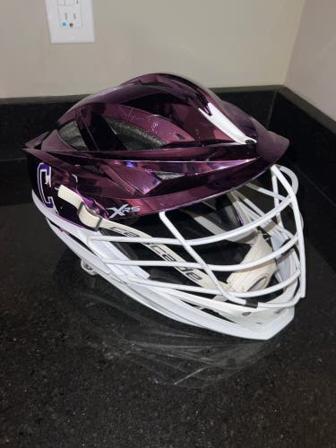 Purple Chrome Cascade XRS Lacrosse Helmet