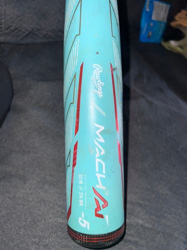 Used 2023 Rawlings USSSA Certified Alloy 27 oz 32" Mach AI Bat