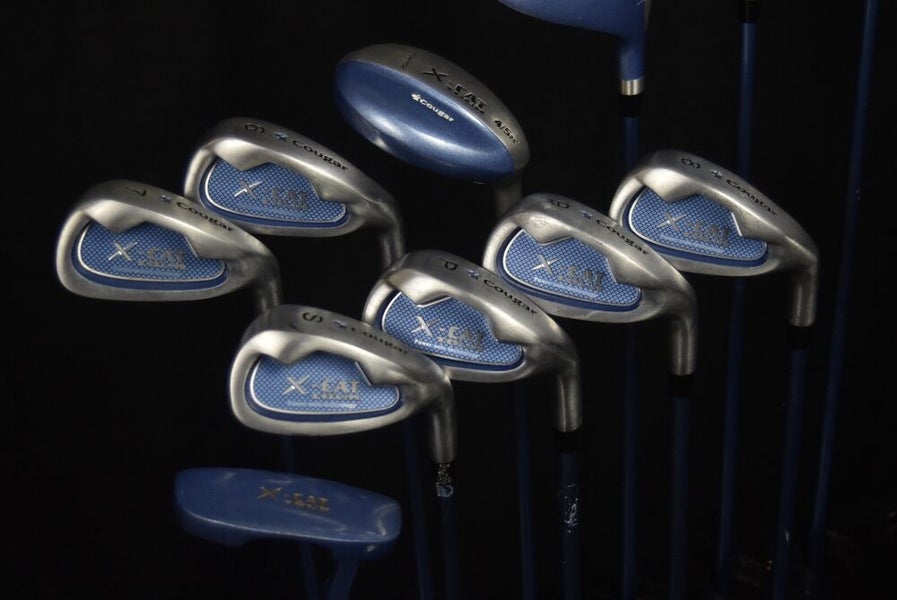 COUGAR X-CAT GOLF SET (11) FLEX:LADIES LENGTH: 5I-37.5 4H-38 5H-37.5 IN RH