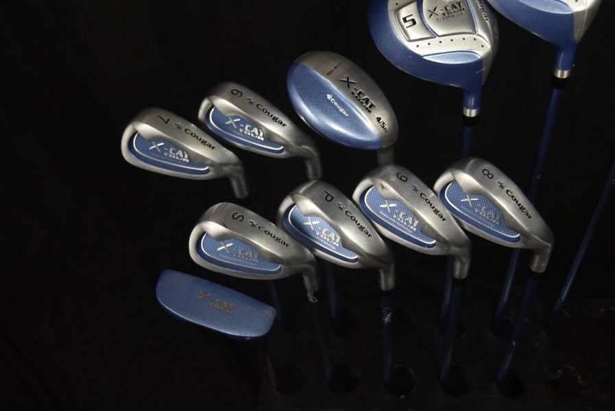 COUGAR X-CAT GOLF SET (11) FLEX:LADIES LENGTH: 5I-37.5 4H-38 5H-37.5 IN RH