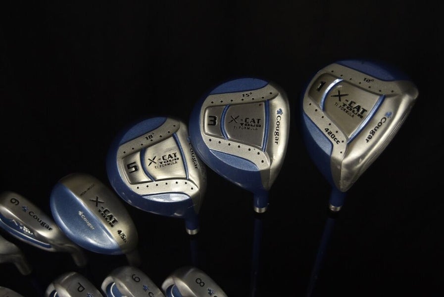 COUGAR X-CAT GOLF SET (11) FLEX:LADIES LENGTH: 5I-37.5 4H-38 5H-37.5 IN RH