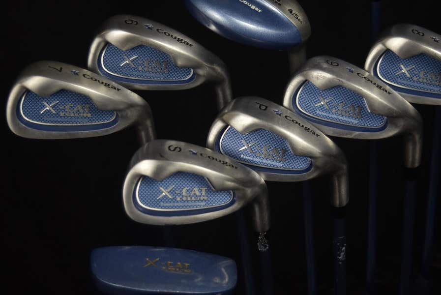 COUGAR X-CAT GOLF SET (11) FLEX:LADIES LENGTH: 5I-37.5 4H-38 5H