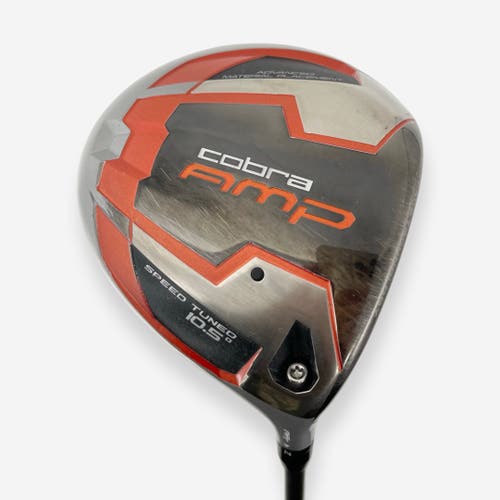 Cobra AMP Driver 10.5° Adjustable Loft Right Handed Stiff Flex Aldila RIP Shaft