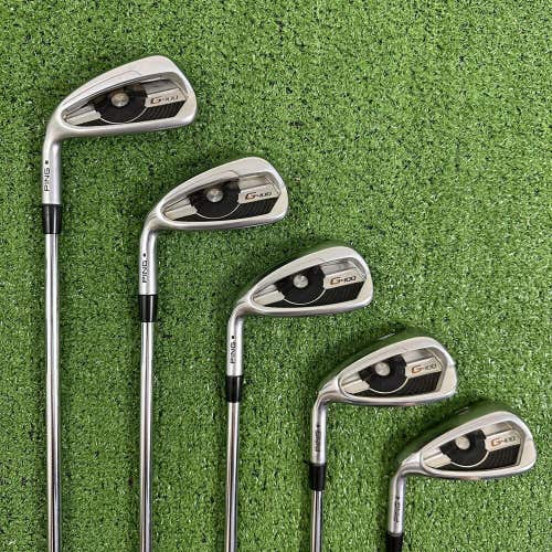 READ Ping G400 Black Dot Iron Set 7-PW UW Left Handed AWT 2.0 Stiff Flex