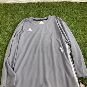 Gray New Small Men's Adidas Hockey Jersey