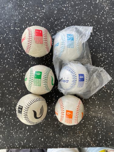 Used Driveline pitching bundle Plyos, weighted leather baseballs, trampoline