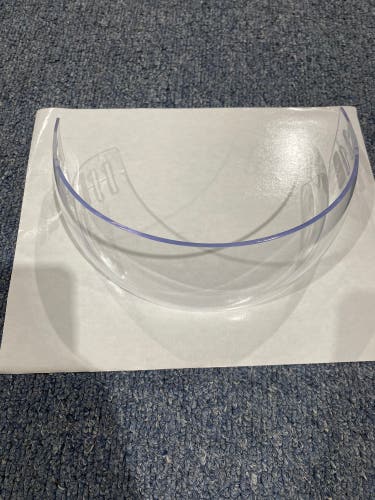 Used Clear Bauer Hockey Visor Size 3 1/4