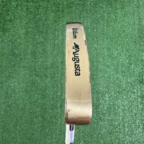 Vintage Wilson Augusta Custom Logo Brass Blade Putter 35”