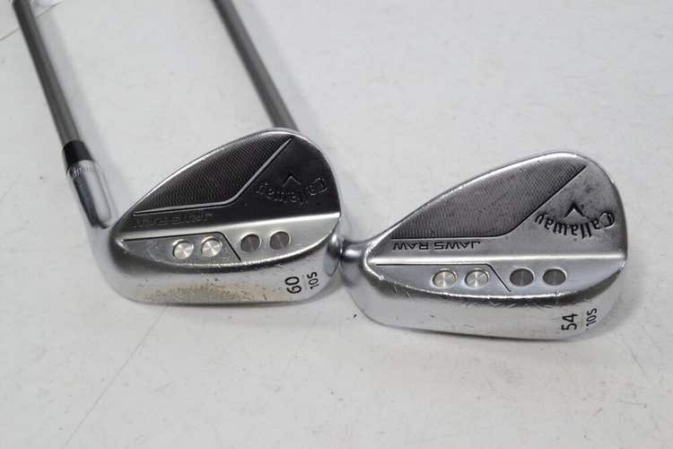 Callaway Jaws Raw Chrome 54*, 60* Wedge Set Right Catalyst Graphite -1" # 166693