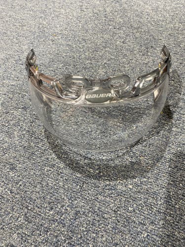 Used Clear Bauer HDO DLX Pro Clip Hockey Visor