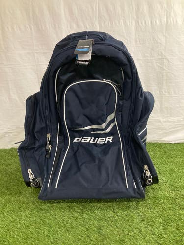 Navy Wheeled Backpack Bauer Premium Bag