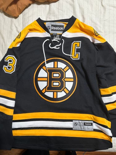 Boston Bruins Large Reebok Jersey - Zdeno Chara Official