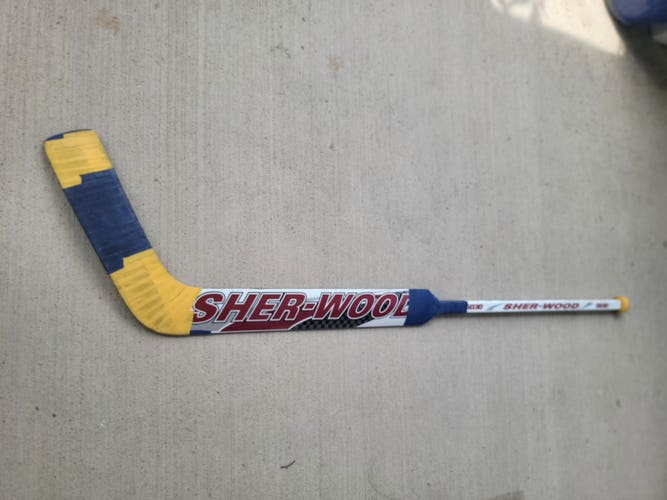 New Senior Sher-Wood 5030 "Brodeur efition" Regular Goalie Stick 25" Paddle