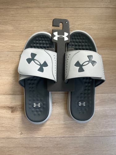 Men's Under Armour Grey Ignite Pro Slides