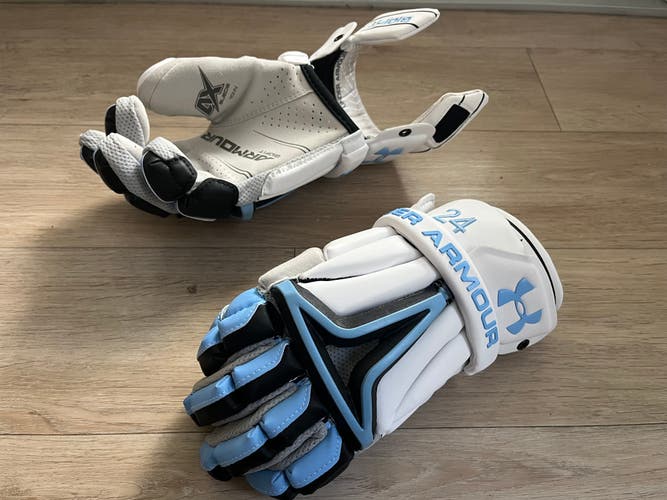 New Johns Hopkins Under Armour Lacrosse Gloves 13"