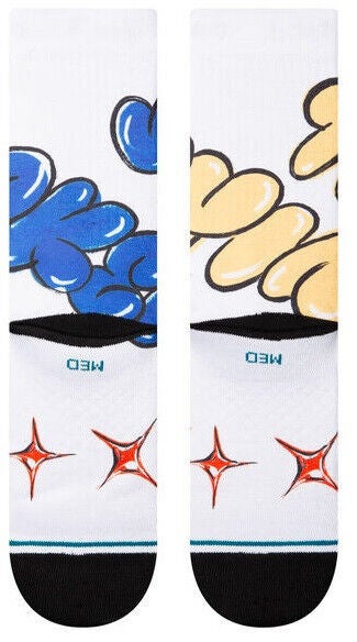 Stance X Cheyne Brookings Tryin Sucker Pop Art Poly Crew Socks Men's 9-13