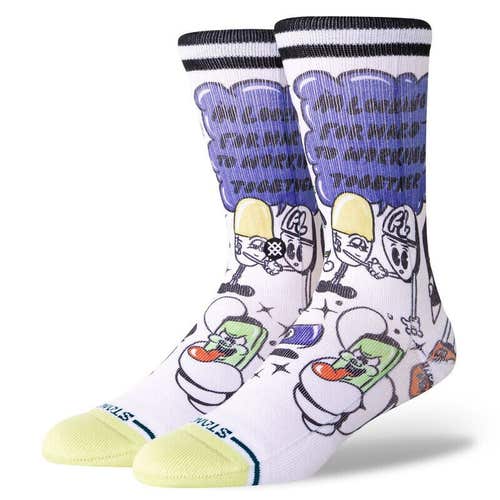 Stance X Cheyne Brookings Daily Danger Pop Art Poly Crew Socks Men's 9-13