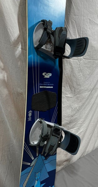 Vintage Burton Cara-Beth Burnside 140cm Cat Pyramid Snowboard