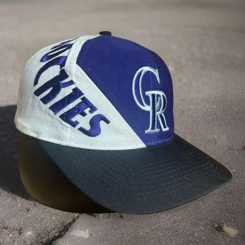 Vintage Colorado Rockies Drew Pearson Snapback Hat Cap Rare