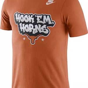 new Nike Men's XL texas longhorns hook'em horns triblend tee T-shirt