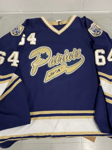 Toronto Patriots JrA XXL blue game jerseys