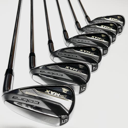 Cobra F-Max Iron Set 5-9, PW Right Handed Regular Flex Steel Shafts