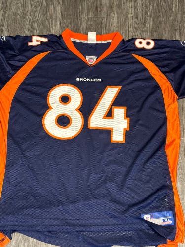 Shannon Sharpe XL Denver Broncos Reebok Jersey (Slight Wear Include in pictures)