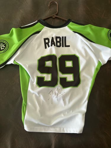 Signed Paul Rabil NY Lizard Jersey youth L