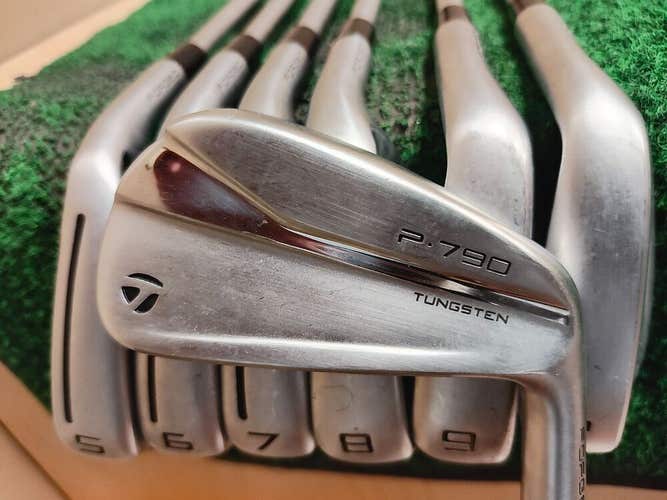 Taylormade 2022 P-790 Golf Iron Set 4-PW Stiff Flex KBS C-Taper 110 Lite -.5"