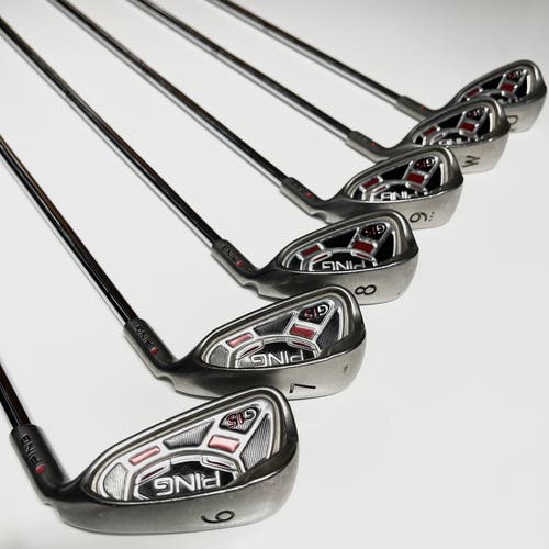 Ping G15 Red Dot Iron Set 6-9, PW, UW Right Hand Regular Flex Steel Shafts -1/2”